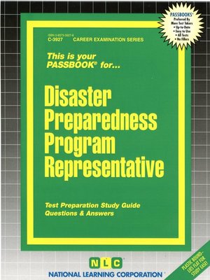 cover image of Disaster Preparedness Program Representative